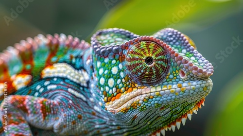 Nature Master of Disguise, A Captivating Portrait of a Chameleon in its Wild Habitat