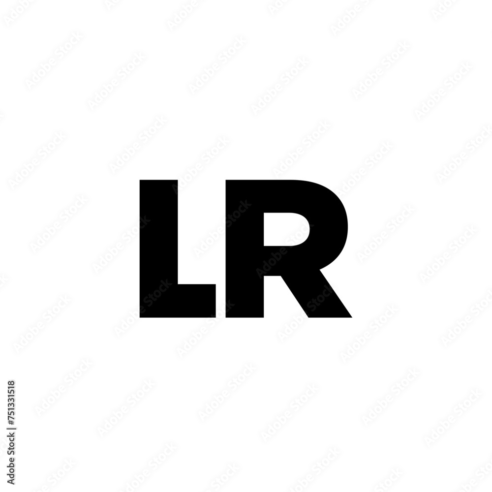 Letter L and R, LR logo design template. Minimal monogram initial based logotype. Letter L and R, LR logo design template. Minimal monogram initial based logotype.