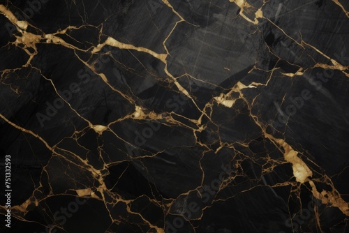 Black Marble With Golden Veins, Black Marbel natural pattern for background, abstract black white and gold, black and yellow marble, high gloss marble stone texture of digital tiles design.