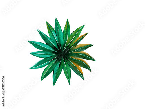 abstract green leaf