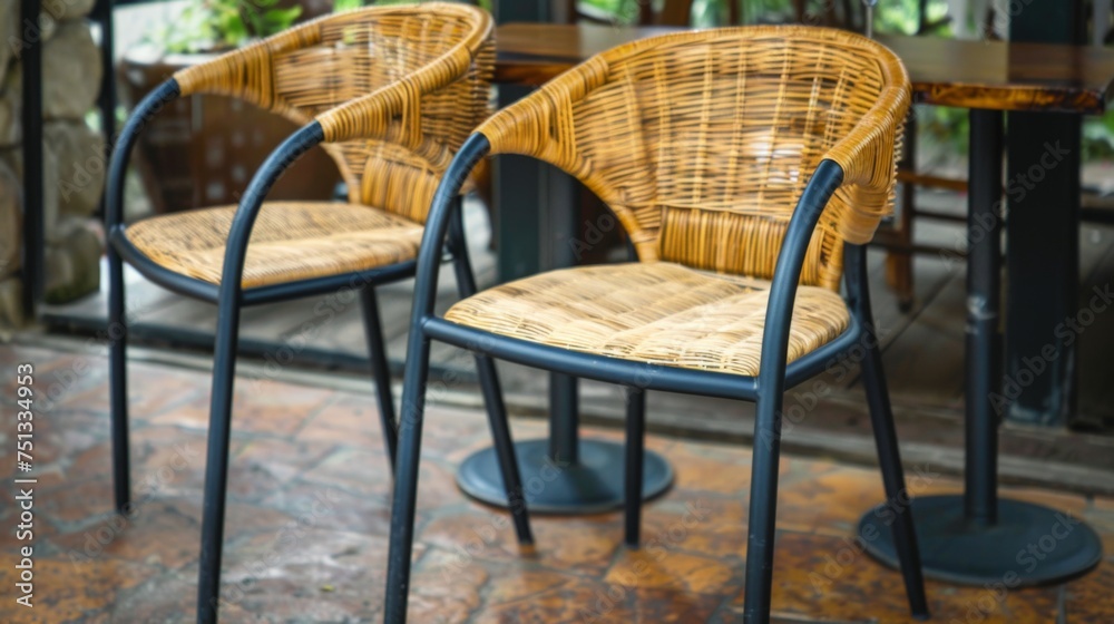 chairs in a restaurant