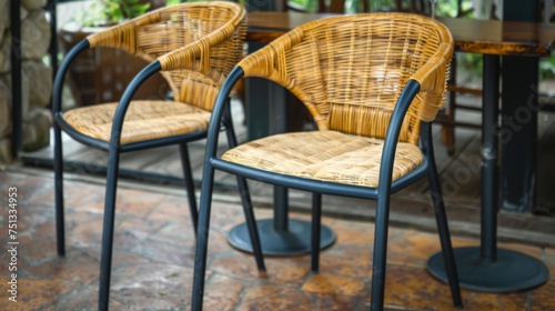 chairs in a restaurant