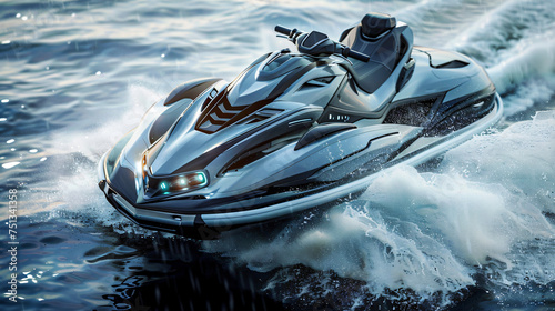 Jet powered jet skis water sports © Hassan