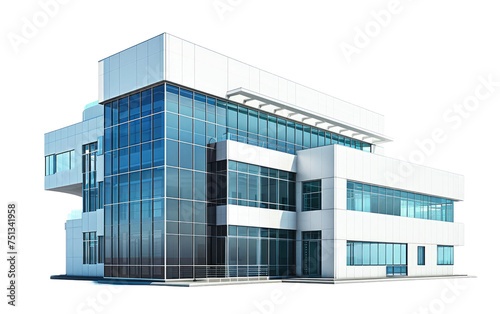 Contemporary Exclusive Building isolated on transparent Background