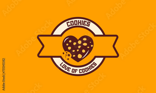 Flat Design Cookies Logo Template