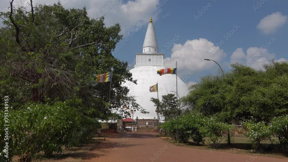 Sunny day at the old Mirisawetiya Dagoba. Anuradhapura, Sri Lanka Sunny day at the old Mirisawetiya Dagoba. Anuradhapura, Sri Lanka