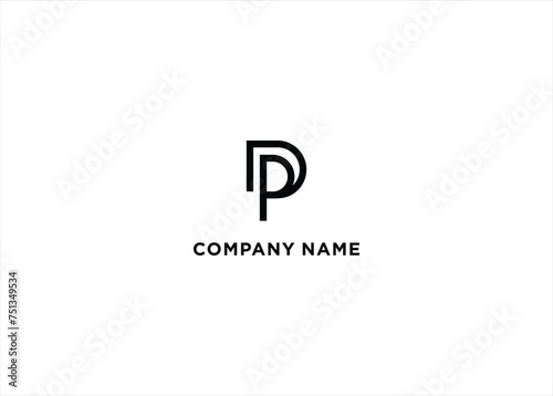 Initial PD Logo Design Vector