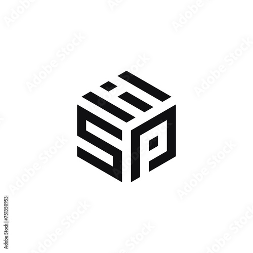 ISP leter   vector  art  icon logo design