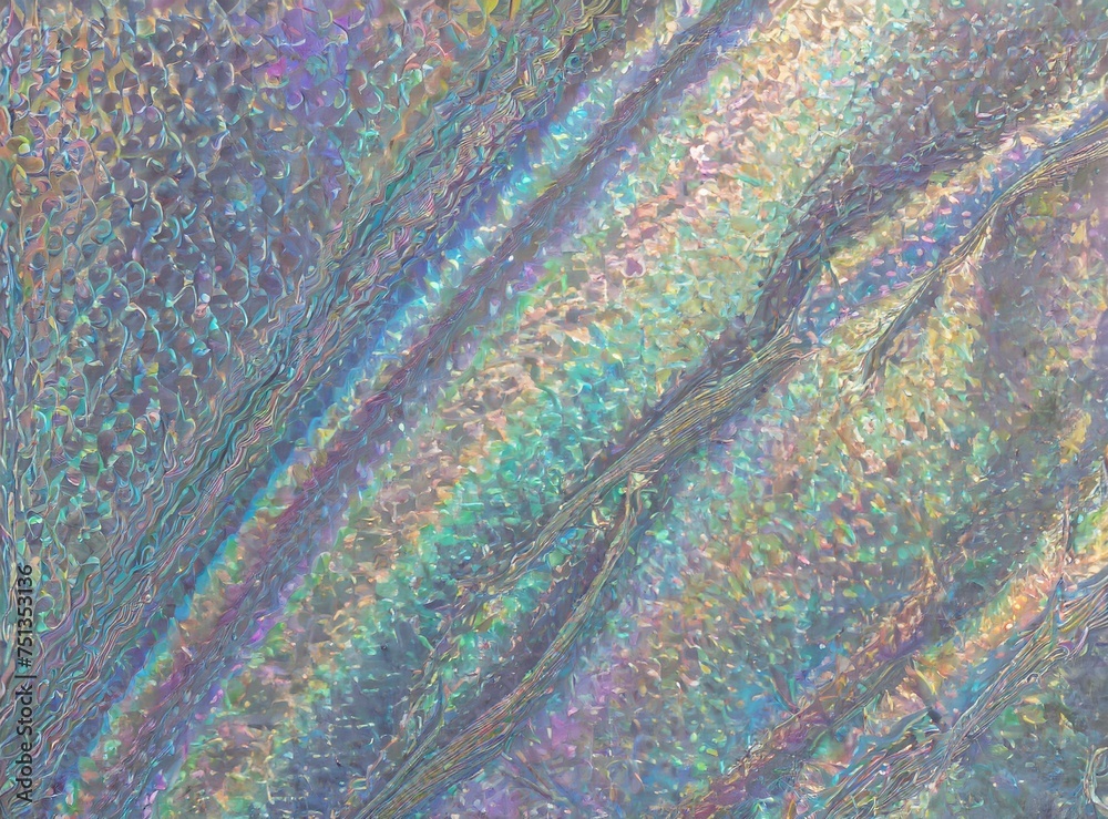 Iridescent texture Holographic background