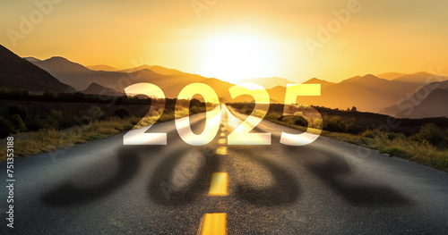 2025 Erfolg, Zukunft, Richtung photo