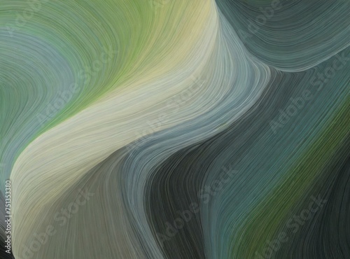 Unobtrusive colorful modern curvy waves background illustration.