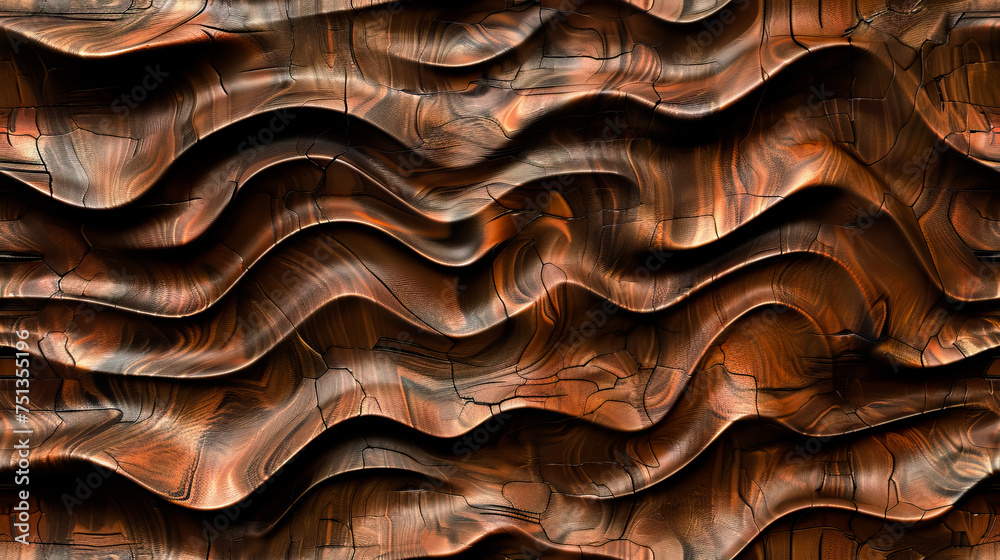 Wood lines pattern texture background - AI Generated