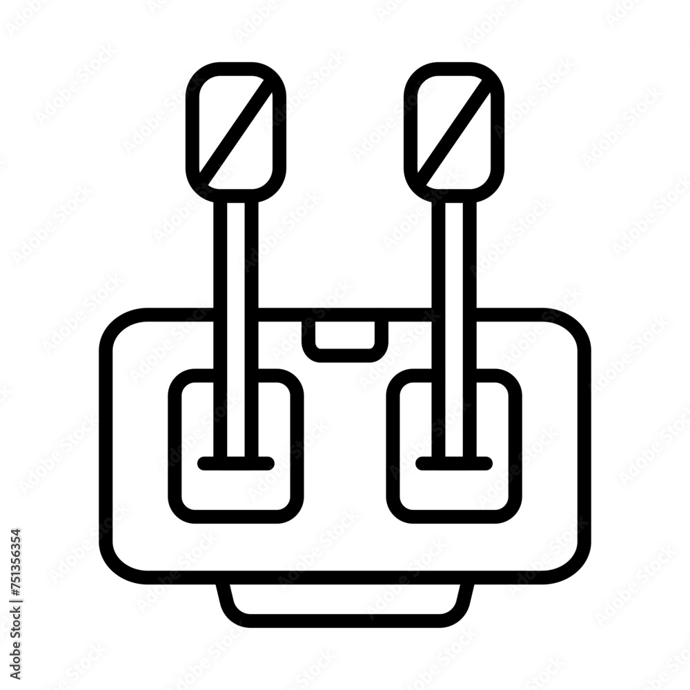 Control Lever line icon Control Lever line icon
