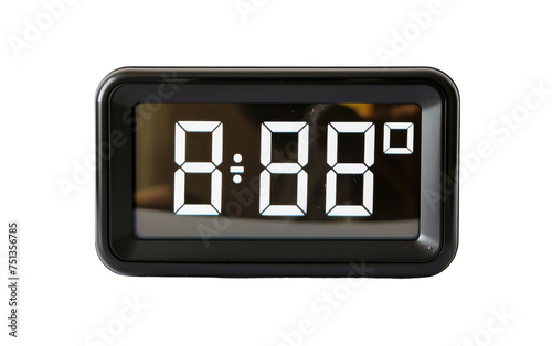 Modernizing Your Space with the Digital Clock Display On Transparent Background.