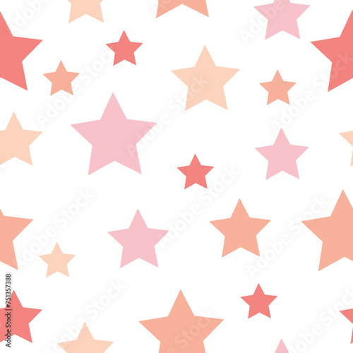 seamless background with bright neon stars