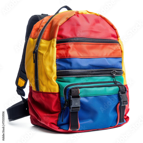 Colorful Backpack With Flowers