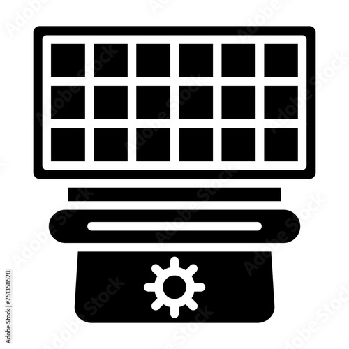 Solarium glyph icon