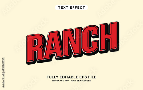 Vintage Editable text effect. Vintage classic style text effect