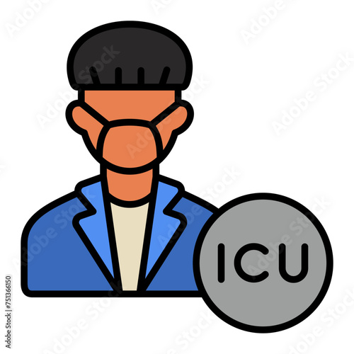   Intensivist line filled icon