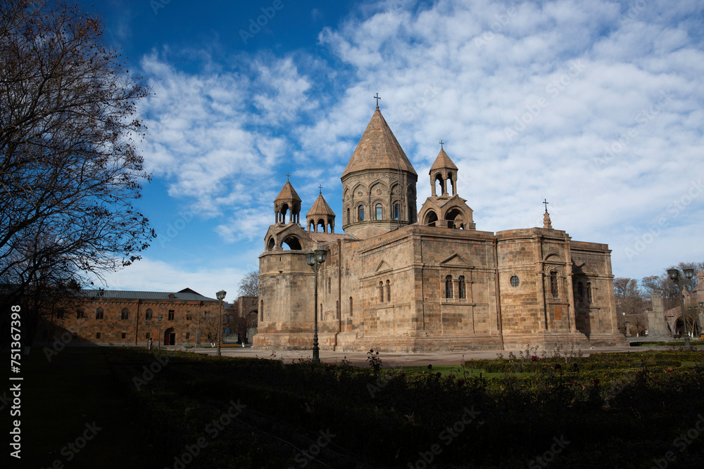 Mother Cathedral in Etchmiadzin city, one of the oldest churches in the world. Early 4th century AD.