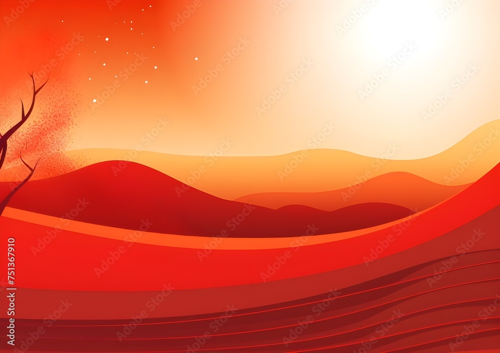 Sunrise vector background HD 8K wallpaper Stock Photographic Image
