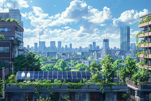 Sustainable City Skyline