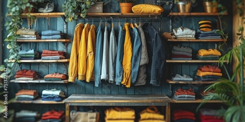 Clothing Swap Marketplace, A feature within a shopping app that facilitates clothing swaps among users, promoting a sustainable and budget-friendly way to refresh one's wardrobe. photo