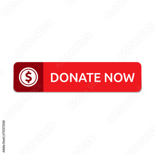Donate button. Click button donate. Button for donation and charity. Donation by online payments.