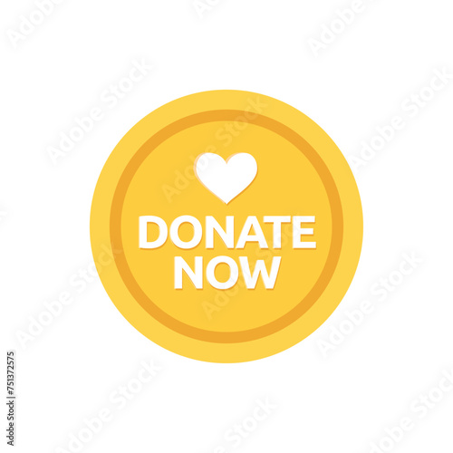 Donate button. Click button donate. Button for donation and charity. Donation by online payments.