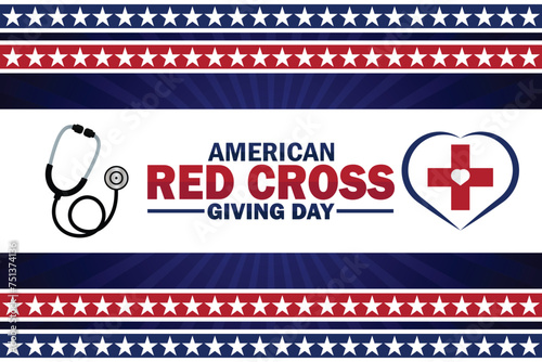 American Red Cross Giving Day wallpaper with typography. American Red Cross Giving Day, background