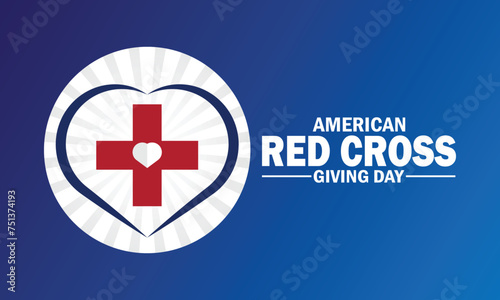 American Red Cross Giving Day wallpaper with shapes and typography. American Red Cross Giving Day, background