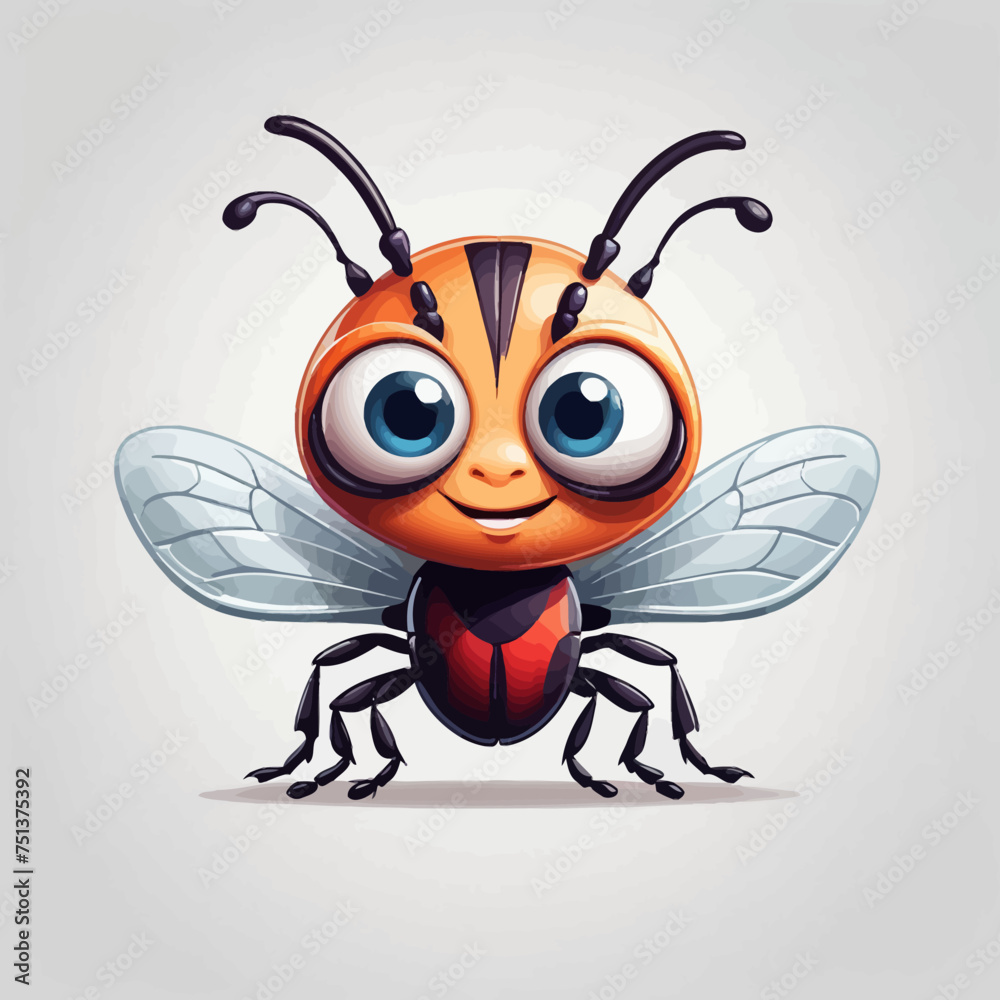 Fototapeta premium Bug Icon Cartoon Design Very Cool 