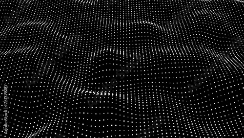 Abstract digital dot wave of particles background. Futuristic point wave. Technology background. abstract wave technology background.