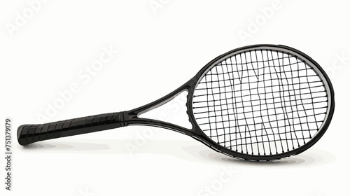 Racket sport tennis equipment object isolated on white © Nobel