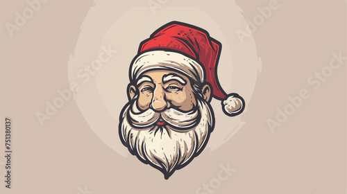 Santa claus icon avatar. for a christmas theme design