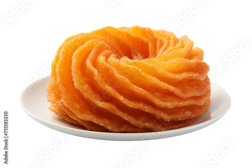 Sweet Spiral Treat Isolated on Transparent Background.