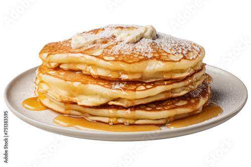 Delicious Filled Pancakes Isolated on Transparent Background.