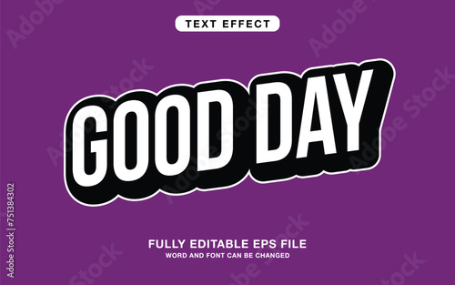 3d Style editable text effect, promotion editable text effect design