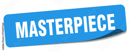 masterpiece sticker. masterpiece label