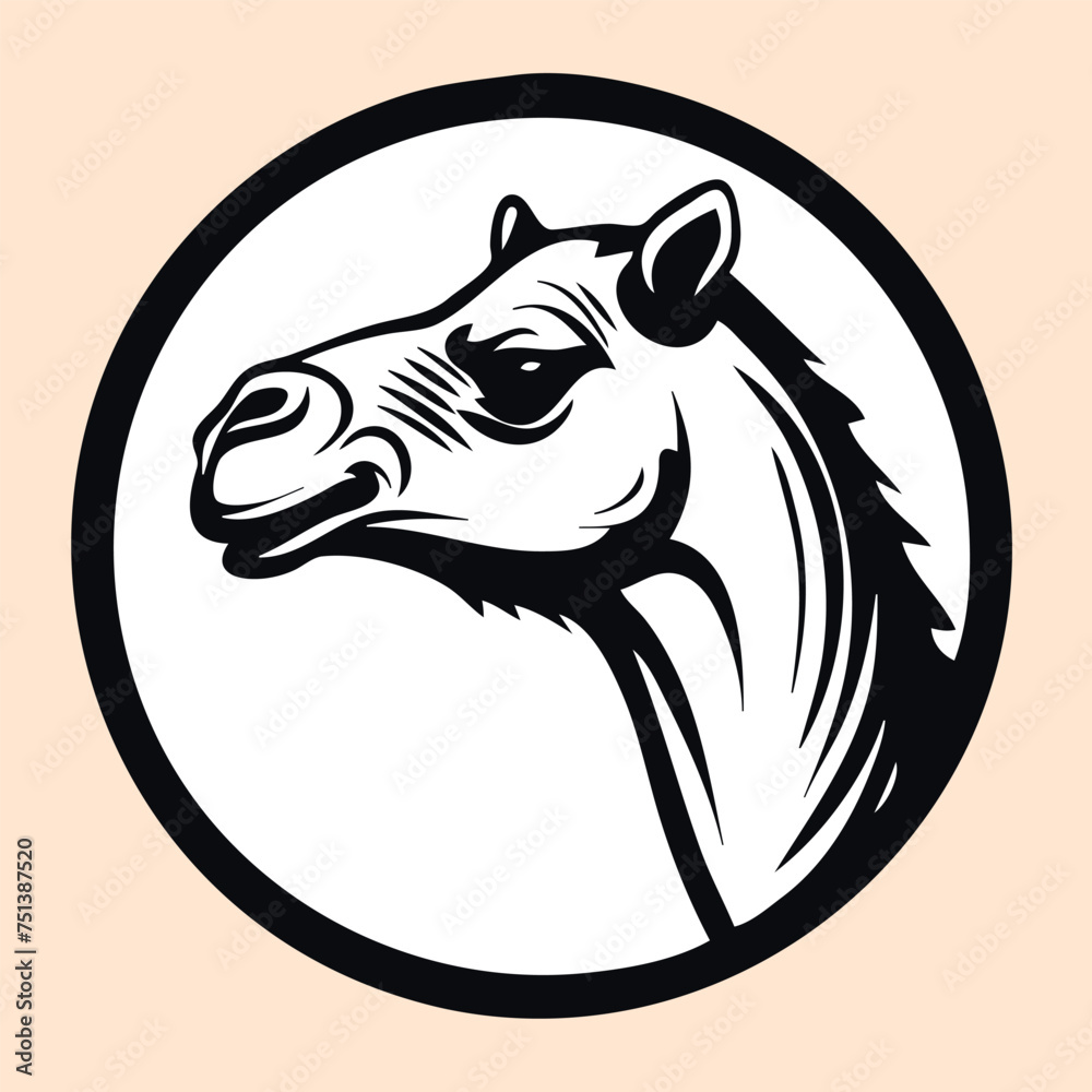 Black and White Camel Outline Silhouette Ornament Vector Art for Logo and Icon, Sketch, Tattoo, Clip Art Black and White Camel Outline Silhouette Ornament Vector Art for Logo and Icon, Sketch, Tattoo, Clip Art