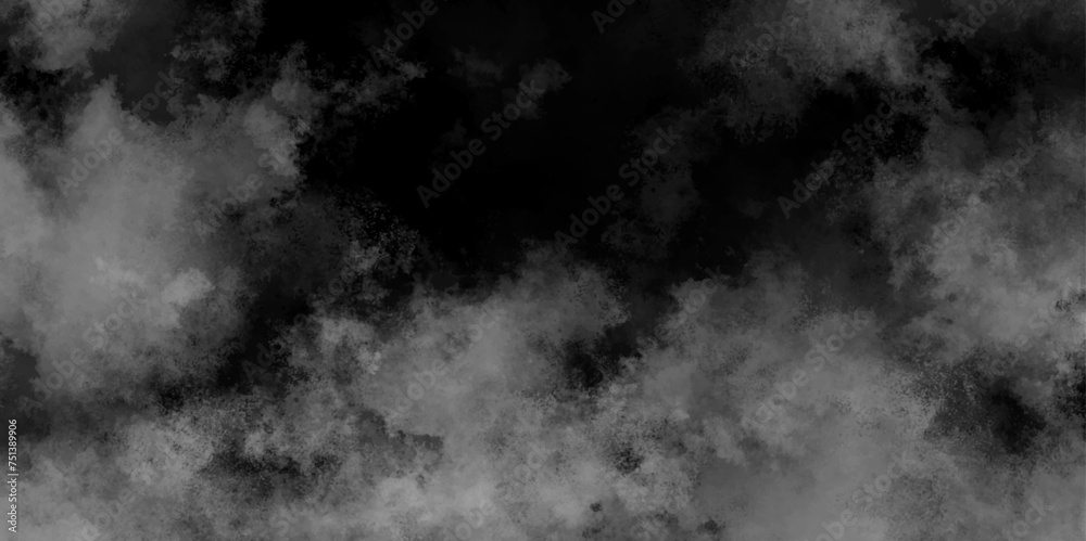 Abstract gray grunge smoke texture dark sky black night cloud. Black transparent smoke smoky illustration misty fog effect. Beautiful black grey grunge. Black marble texture background.