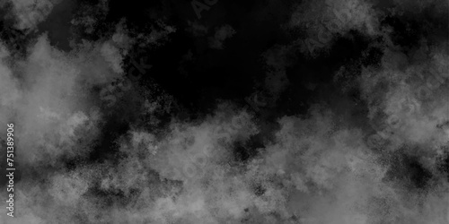 Abstract gray grunge smoke texture dark sky black night cloud. Black transparent smoke smoky illustration misty fog effect. Beautiful black grey grunge. Black marble texture background.