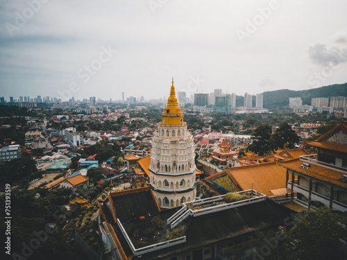 The Kek Lok Si Temple is a Buddhist temple within the city of George Town in the Malaysian state of Penang. Located at Ayer Itam, it is the largest Buddhist temple in Malaysia photo