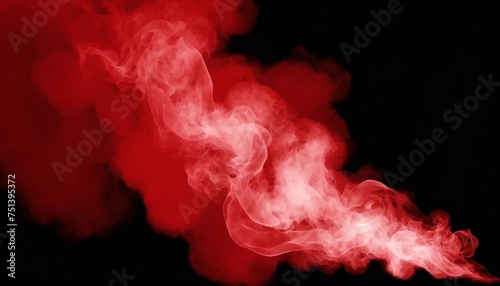 abstract red smoke on background isolated red smoke or red fog on background