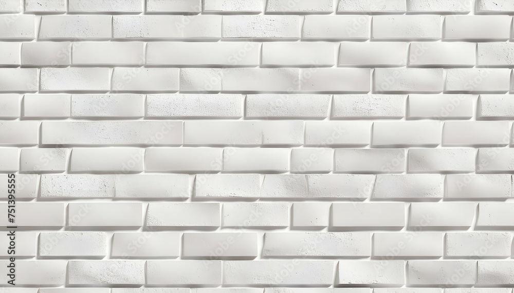 Naklejka premium White brick wall texture background. White brick wall texture. White brick wall background. White brick wall texture.
