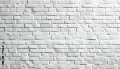 White brick wall texture background. White brick wall texture for interior or exterior design.