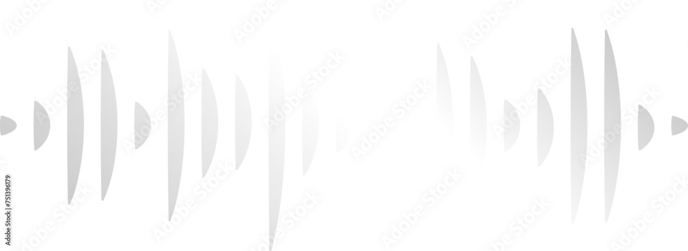 Sharp Silver Gradient Soundwave Sharp Silver Gradient Soundwave