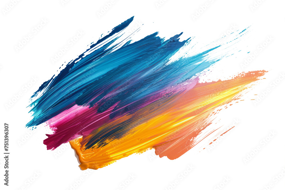 attractive set brush strokes isolated on white background attractive set brush strokes isolated on white background