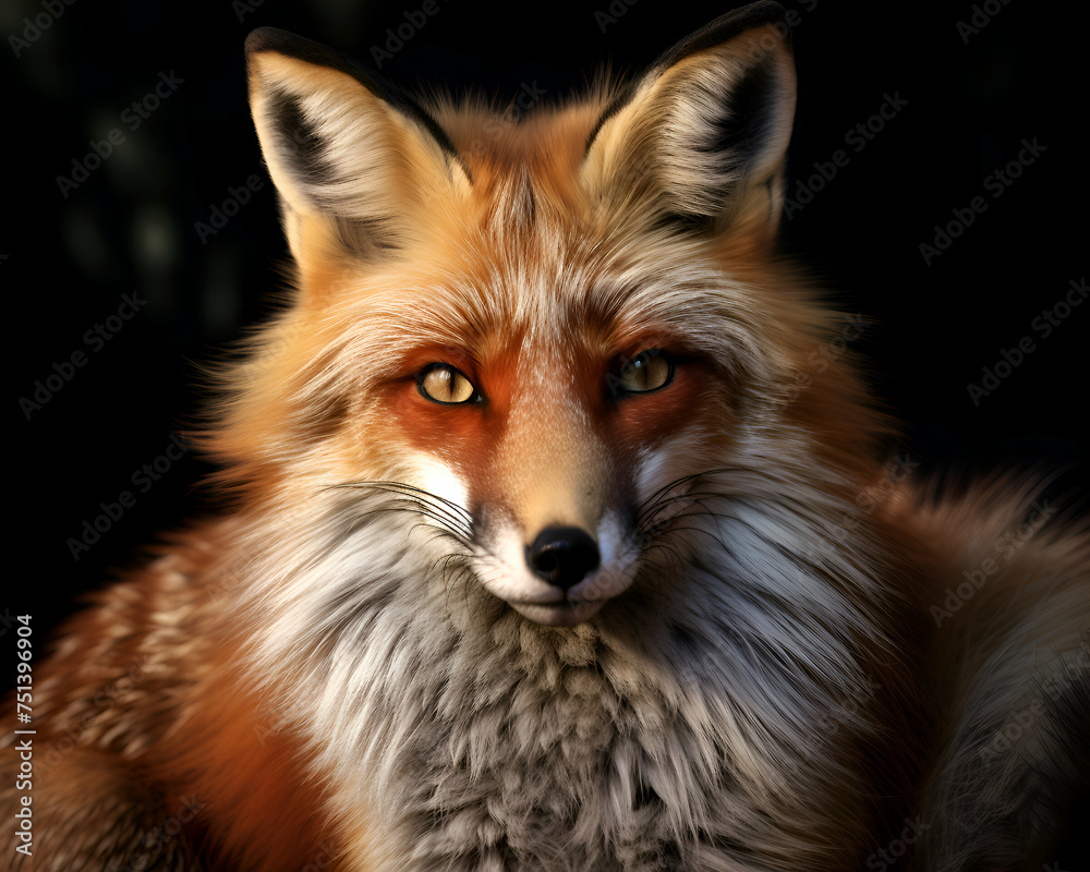 Portrait of a red fox (Vulpes vulpes) Portrait of a red fox (Vulpes vulpes)