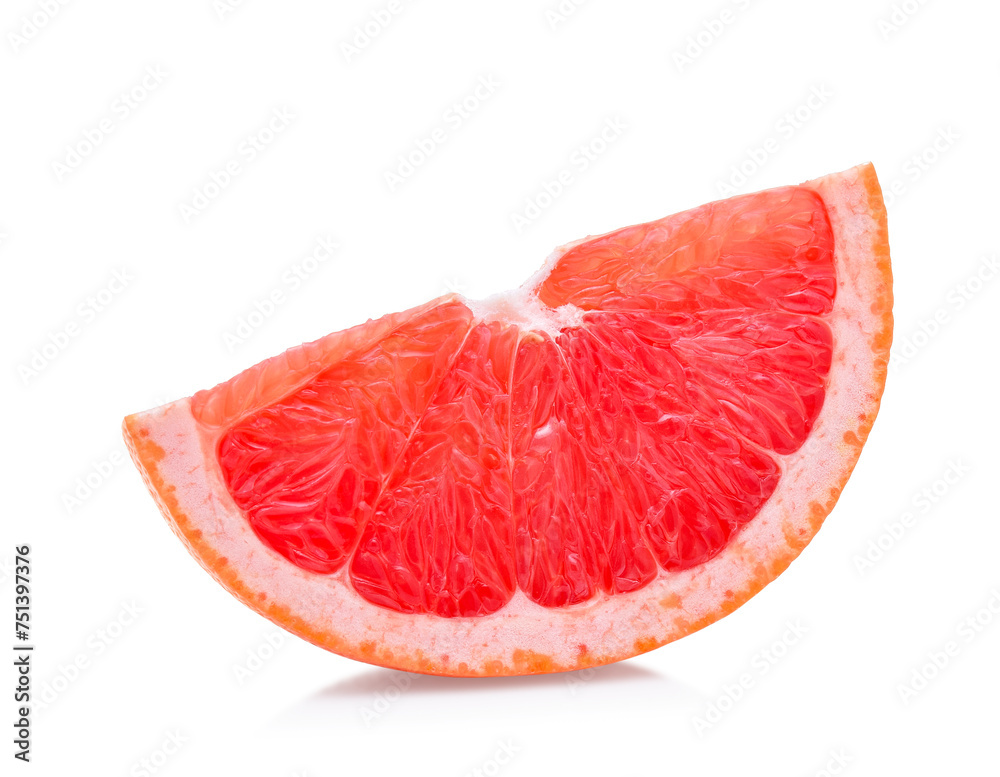 Fresh grapefruit fruit. Grapefruit isolated on white background. clipping path.